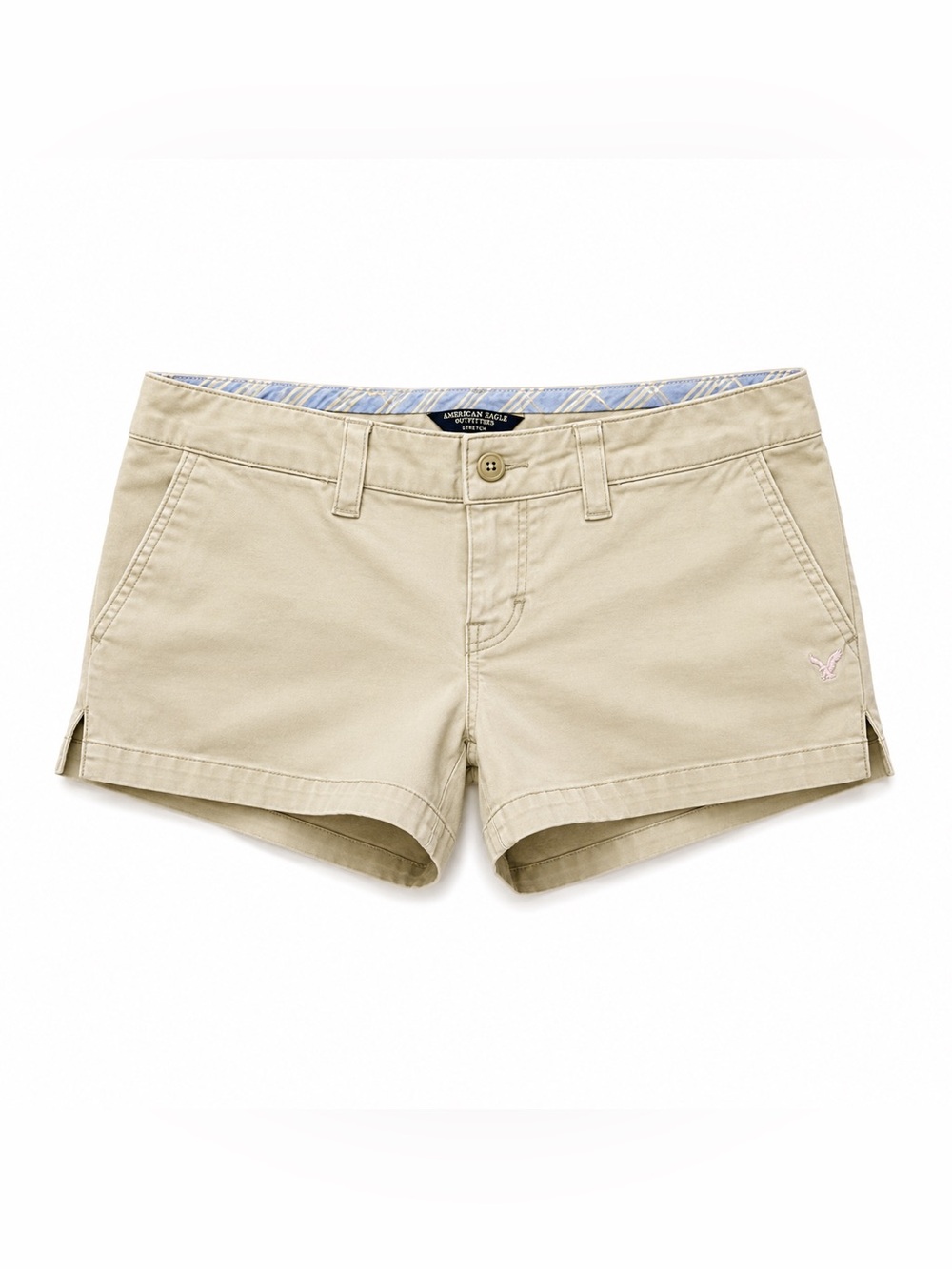 American Eagle Outfitters Stretch Chino Shortie Khaki Shorts Size 4